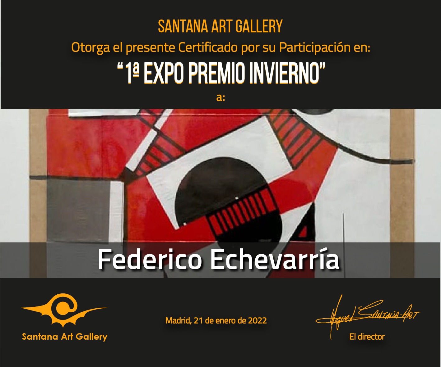 1º Premio Expo Invierno a Federico Echevarría
